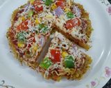 A picture of step 7 of Maggi Pizza.
