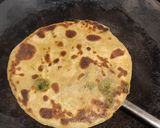 A picture of step 4 of Matar Paratha (Green Peas Paratha).