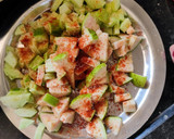 A picture of step 2 of Guava cucumber salad.