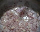 A picture of step 1 of Leftover Tikka pulao.