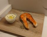 Foto del paso 5 de la receta: Rodajas de Salmón a la Plancha con Emulsión Marina de Eneldo y Notas Cítricas