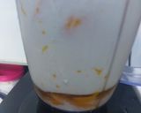 A picture of step 1 of Mango smoothie.