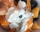 Orange persimmon blueberry breakfast -2min