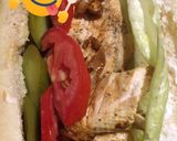 عکس مرحله 4 از دستور ساندویچ فیله مرغ🥪🥪🐓🐓🥬🥬🍅🍅