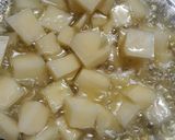 A picture of step 1 of Aloo(potato) bhindi(okra) chatakedar.