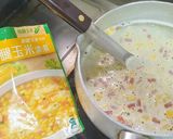 A picture of step 1 of Classic Corn Chowder with Added Flour for Thickness.
