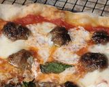 A picture of step 8 of Wood Fired MeatBall Recipe for Pizza.