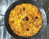 Foto del paso 9 de la receta: Arroz con pelota de cocido, ajos tiernos y setas