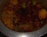 A picture of step 4 of Mutton Akni.