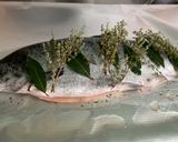 Une image de l'étape 7 de Saumon sauvage en papillote à l ail mariné et herbes aromatiques.