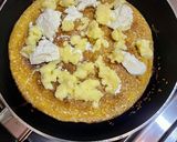 صورة لخطوة 3 من وصفة بيض بالسمسم والجبنه الموزاريلا صحي #دايت 🍳
