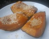 รูปขั้นตอนการทำที่ 2 ของ ฟักทองอบเนย ไมโครเวฟ + เตาอบลมร้อน Sesame &Butter Roasted 🎃