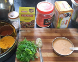 A picture of step 3 of Mutter paneer makhanwala.