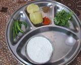 A picture of step 1 of Bharwa Roti.