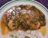 A picture of step 6 of Pork with Purslane in Mixed Salsa.