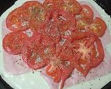 Foto del paso 2 de la receta: Tarta de jamón, queso, tomate y huevo