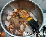 A picture of step 3 of Achari Chicken Masala.