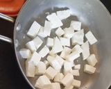 A picture of step 3 of Yummy and Tasty Malai Paneer with tomato.