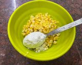 A picture of step 3 of Cheesy Crispy Corn.