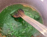 A picture of step 6 of Lilva mutter muthia shaak.
