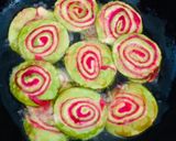 A picture of step 7 of Tricolour Puri.