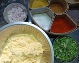 A picture of step 1 of Crisp Methi Vada.