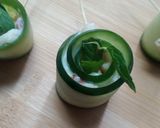 A picture of step 7 of 1 bite cucumber 🥒 salad.