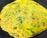 A picture of step 3 of Methi paratha.