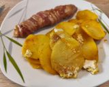 Sajtkrémes karaj vele sült burgonyával recept fázis 6 fotója