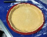 Une image de l'étape 4 de Tarte rhubarbe vanille orange.