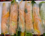 Hình bước làm 2 của món Cuốn chay chấm bơ hạt điều