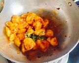 A picture of step 3 of Bhungara Bateta (Bhavnagar style Bhungara Bateta).