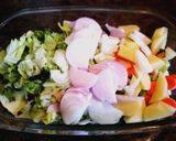 Foto del paso 1 de la receta: Crema de coles de Bruselas y bulbo de anís