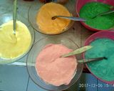 Foto langkah ke 6 dari resep Bolu pelangi.