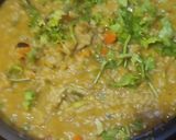 A picture of step 8 of Bisibelabath(Tamilnadu style)variety vegetables,rice,tuvar dal.
