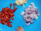 Tumis kangkung kering