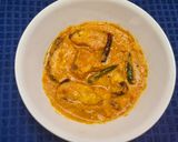 A picture of step 4 of Katla Fish Mouli.
