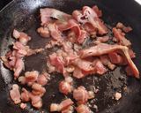 Foto del paso 3 de la receta: Pasta con crema de champiñones y tocino
