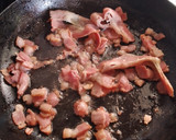 Foto del paso 3 de la receta: Pasta con crema de champiñones y tocino