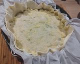 Foto del passaggio 4 della ricetta Torta salata rustica di porri e patate 🥔🥘🧀
