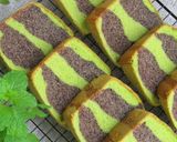 Foto langkah ke 12 dari resep Chiffon Cake Pandan-Ketan Hitam.