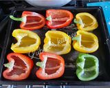 A picture of step 2 of Quinoa Stuffed Peppers:.