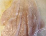 A picture of step 1 of Brad's Chicken Cordon Bleu.