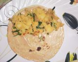 A picture of step 11 of Quesadillas in two different ways (Aloo/ vegetables).