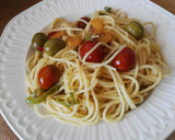 Foto del paso 8 de la receta: Espaguetis con verduras y queso