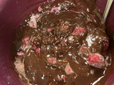 Raspberry brownies