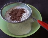 A picture of step 1 of Eggless Thums Up cake.