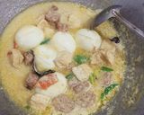 Foto langkah ke 5 dari resep Telur Bulat Gulai Kuning.