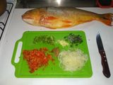 Dorado relleno a la parrilla