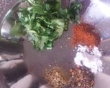 A picture of step 2 of Potato and chicken kabab.